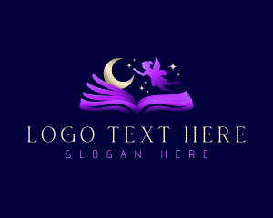 Learning - Book Fairy Night logo design