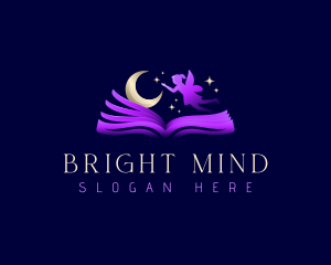 Study - Book Fairy Night logo design