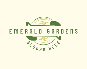 Gardening Leaf Shovel logo design