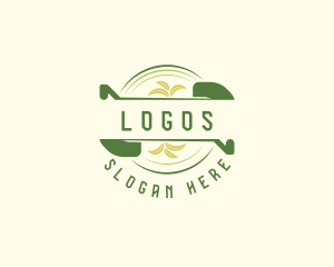 Field - Gardening Leaf Shovel logo design