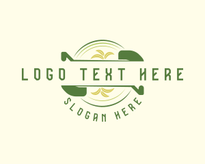 Yard Care - Gardening Leaf Shovel logo design