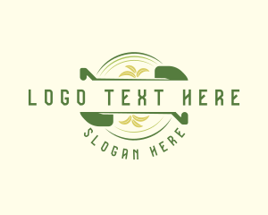 Gardening Leaf Shovel Logo