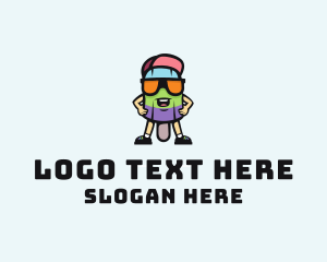 Shades - Cool Popsicle Dessert logo design