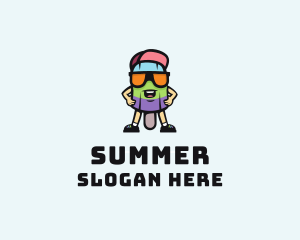 Cool Popsicle Dessert logo design