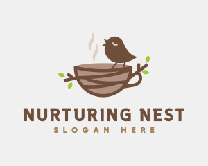 Bird Nest Cafe logo design