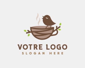 Nest - Bird Nest Cafe logo design