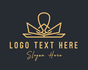 Luxury - Elegant Jewelry Crown logo design