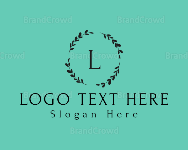 Floral Wreath Beauty Logo