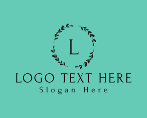 Clean - Floral Wreath Beauty logo design