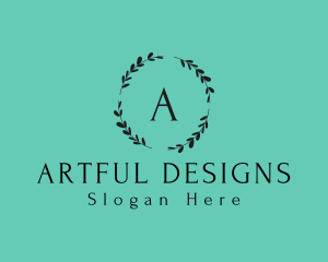 Floral Wreath Beauty logo design