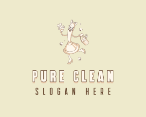 Plunger Janitorial Cleaning logo design