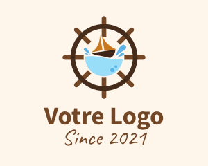 Tourism - Marine Sailing Wheel logo design