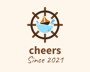 Seaman - Marine Sailing Wheel logo design