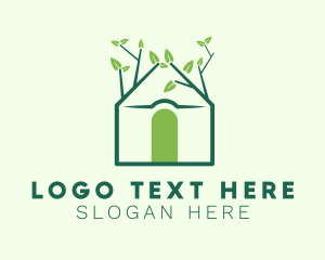 Yard - Landscaping Leaf House logo design