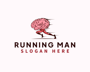 Running Brain Exercise logo design