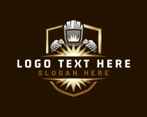 Industrial Shield Welding logo design