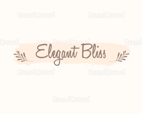 Organic Beauty Script Logo