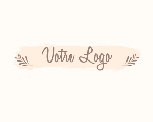 High End - Organic Beauty Script logo design