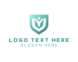 Teamwork - Professional Leader Shield logo design