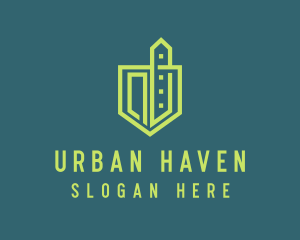 Urban Green Construction  logo design