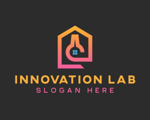 Pink Lab House logo design