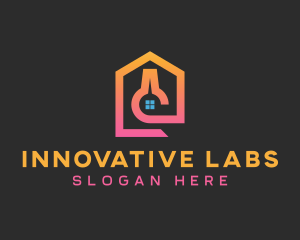 Pink Lab House logo design