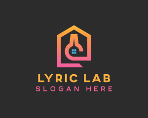 Pink Lab House logo design