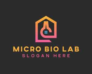 Pink Lab House logo design