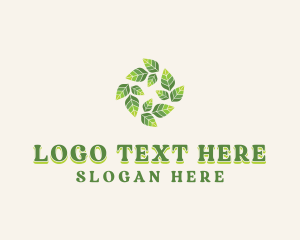 Boutique - Nature Leaf Garden logo design
