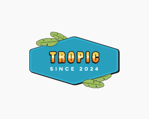 Tropical Nature Leaf logo design