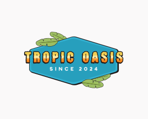 Tropical Nature Leaf logo design