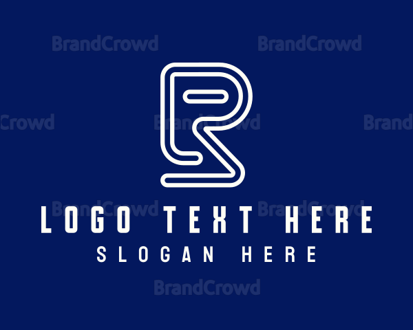 Modern Tech Letter R Logo