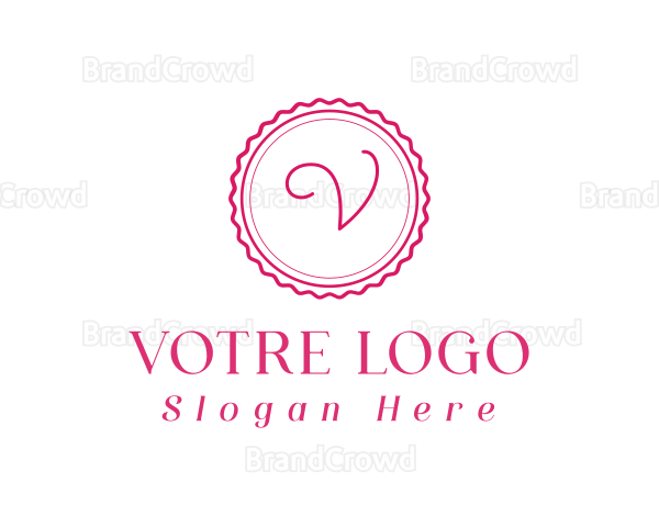 Feminine Stylish Stamp Logo