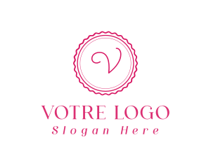 Feminine Stylish Stamp Logo
