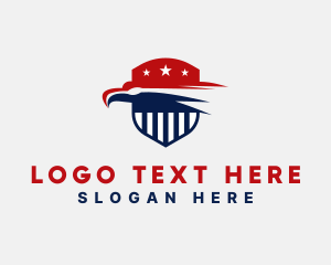 America - Eagle American Shield logo design