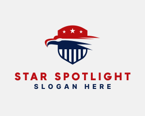 Eagle American Shield logo design