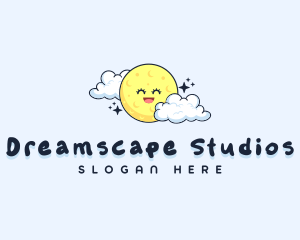 Dream - Happy Moon Cloud logo design