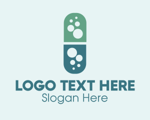 Tablet - Bubble Pill Pharmaceutics logo design