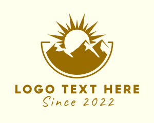 Tourism - Outdoor Mountaineering Travel logo design