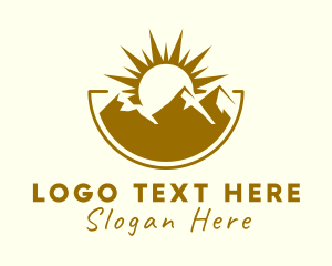 Outdoor Mountaineering Travel Logo