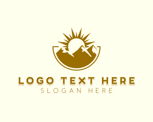 Outdoor Mountaineering Travel Logo