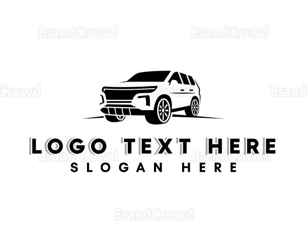 SUV Car Transportation Logo