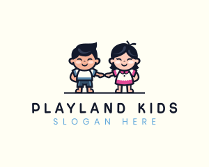 Kids Playful Daycare logo design