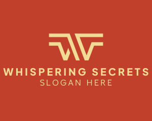 Stripe Line Wing Business logo design