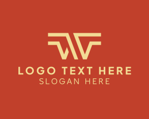 Wings - Stripe Line Wing Business logo design