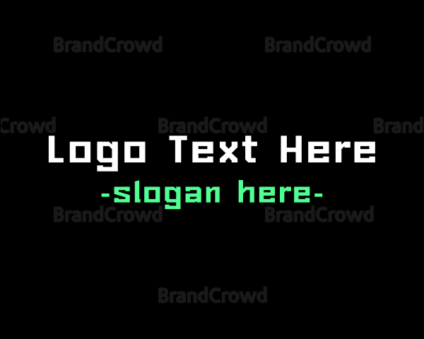 Arcade Screen Font Logo