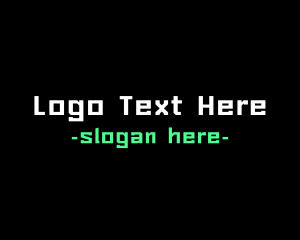 Hacker - Arcade Screen Font logo design