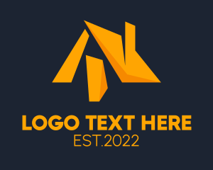 Chimney - Yellow Chimney Roof logo design