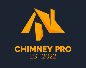 Chimney - Yellow Chimney Roof logo design