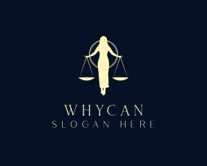 Justice - Female Scale Law Firm logo design